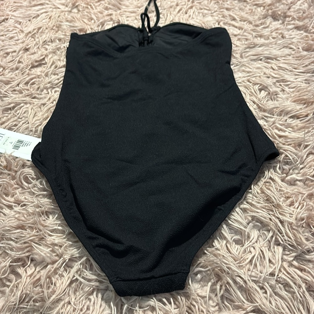 NWT Anthropologie-JETS Australia Joali Tie Front Bandeau One Piece Swims… - Picture 7 of 16